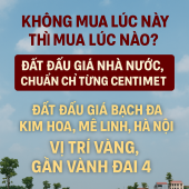 CƠ HỘI VÀNG ĐẦU TƯ ĐẤT VÀNH ĐAI 4 tại đấu giá BẠCH ĐA KIM HOA MÊ LINH HÀ NỘI